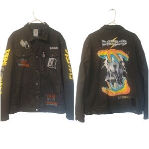 Dreamland Stormzy Black Denim Jacket Men's Size :2XL